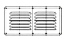 (HF13-009S)Louvered Vent, AISI304