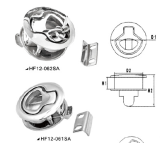 AISI316 Lift Handle with Lock(D2.44``, H2 1-1/2``,