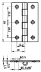 S/S Light Duty Stamped Hinge