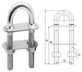 Bow Eye With Weled Plate, AISI 316