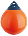 Boat Ball Fender, Blue Tip-A0/Red