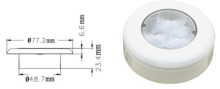 LED Ceiling Light(Cool White, 3LED, 12V)