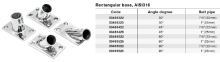 Rectangular Base, AISI316(45º, 22mm)