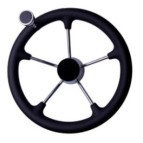 #316 Steering Wheel W/PU Form Cover&Nnob